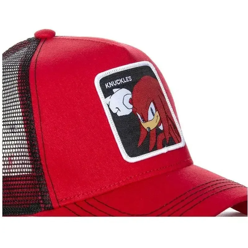 Trucker Cap Mesh - หมวกเบสบอลลายการ์ตูนซัมเมอร์ S-Sonics หมวกกันแดดตาข่ายระบายอากาศ ปรับขนาดได้ สไตล์ฮิปฮอป