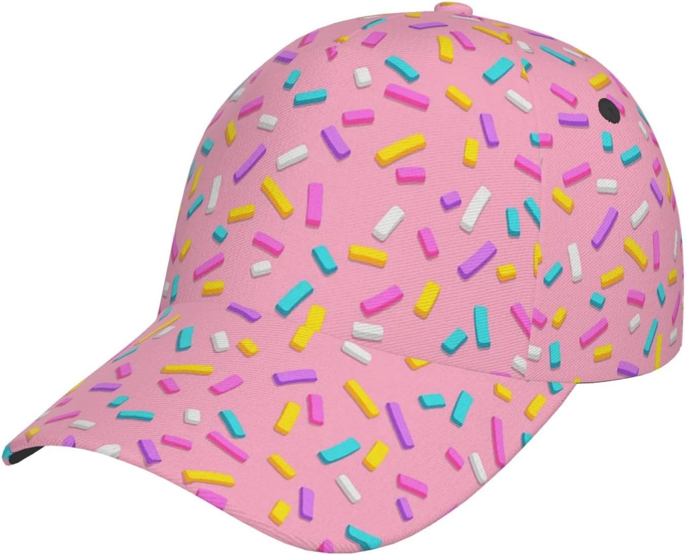 Golf Cap Dad - สีชมพูตกแต่ง Sprinkles Mens เบสบอลหมวกหมวกตลกหมวกหมวก COZY Breathable