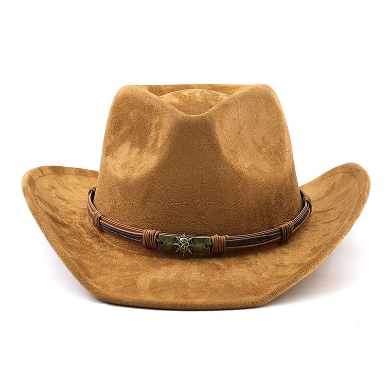 หมวกคาวบอยหนังกลับสไตล์ตะวันตก - Cowboy Hat Straw บทวิจารณ์และราคา