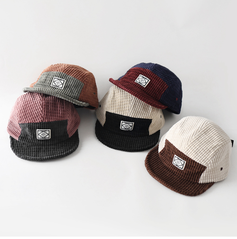 หมวกเบสบอลผ้าลูกฟูก 5 แผง ลายบ - Corduroy Cap 5 Panel บทวิจารณ์และราคา