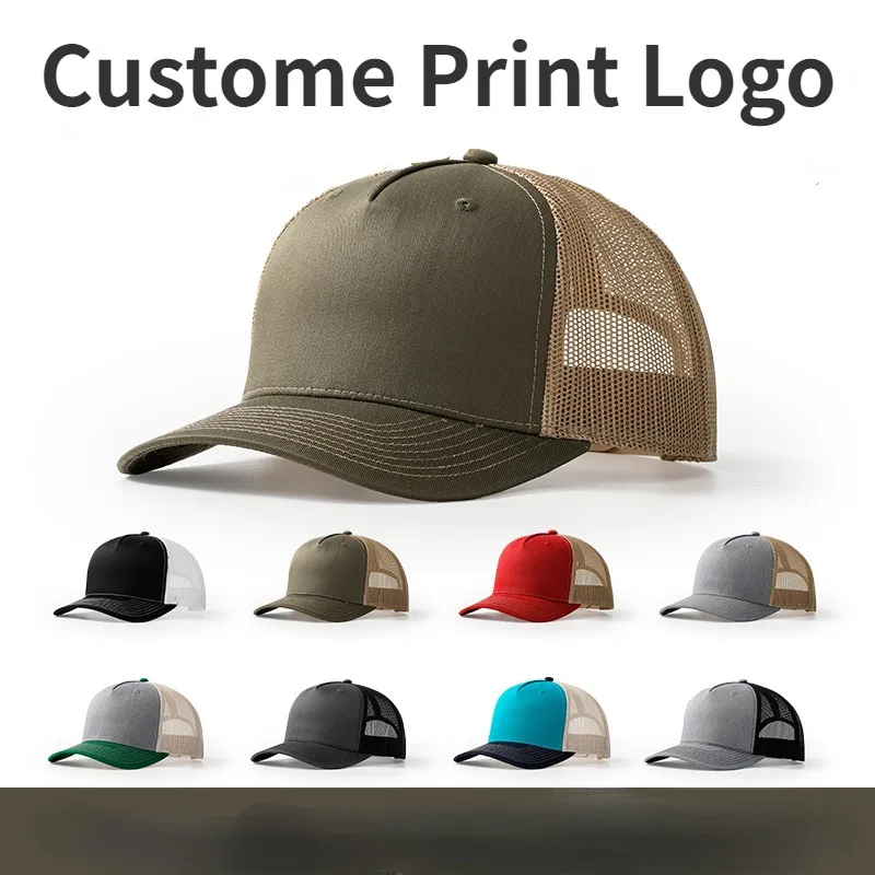 2024พิมพ์โลโก้หมวกคนขับรถบรรทุ - Trucker Cap Mesh บทวิจารณ์และราคา